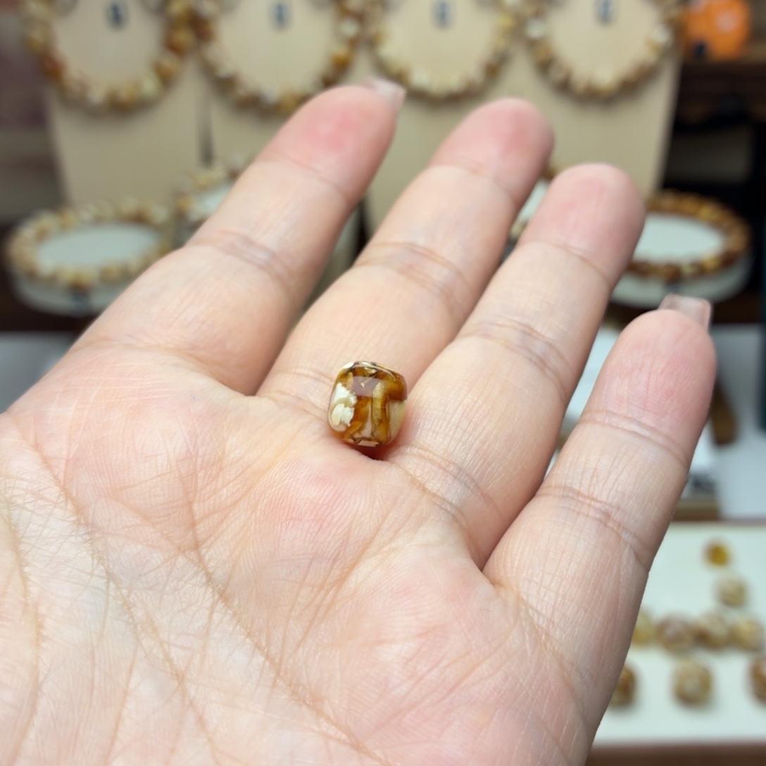 *****10mm沁色精工老型单珠