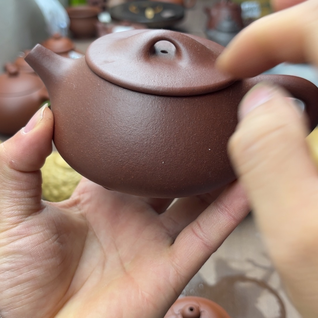 紫砂茶壶底槽青200左右大口瓢
