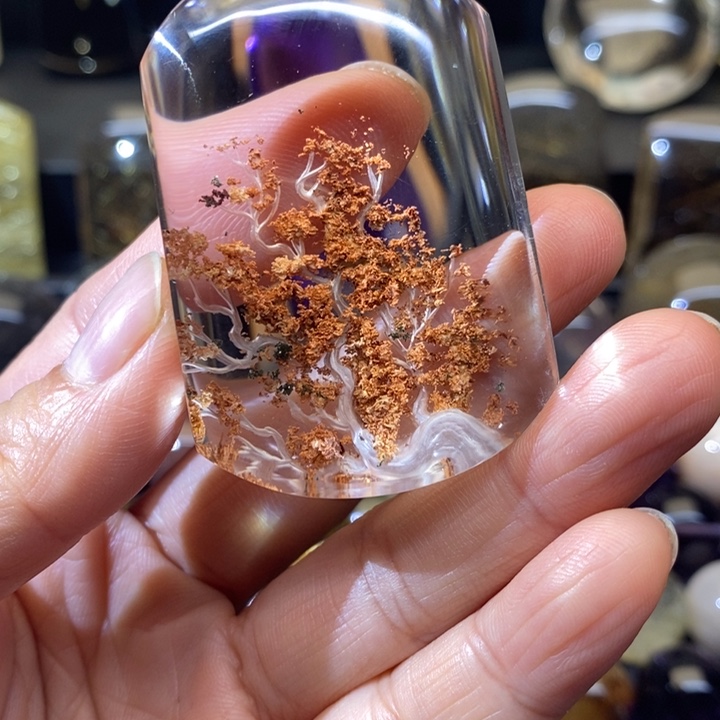 【闪购商品】天然幽灵平安牌未镶嵌水晶蹦*