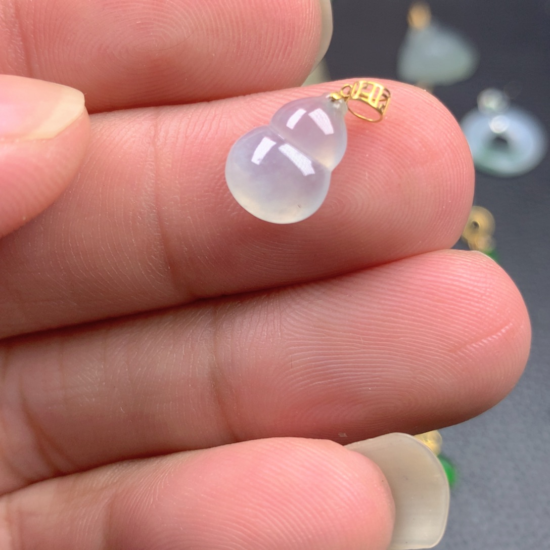 【闪购商品】翡翠18K金镶嵌颈饰翡翠