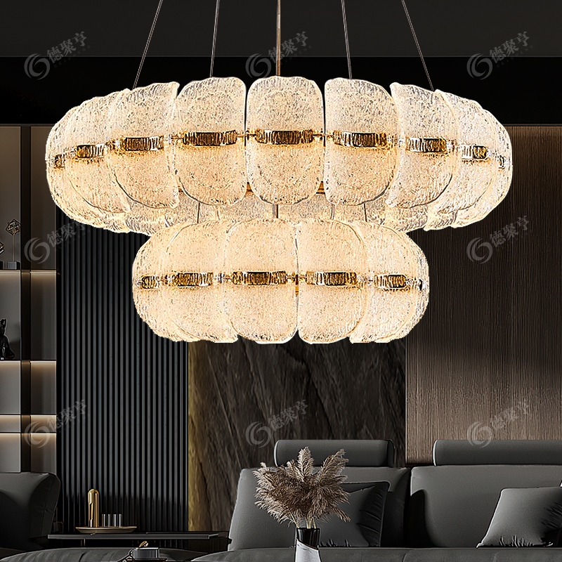 轻奢客厅吊灯现代简约大气房间卧室灯设计师大厅主灯具餐厅水晶灯