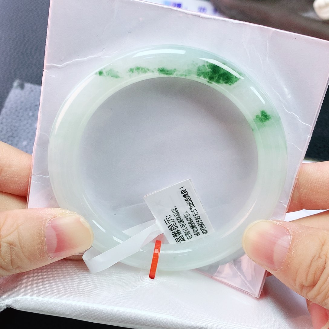 未镶嵌手镯翡翠54美人条