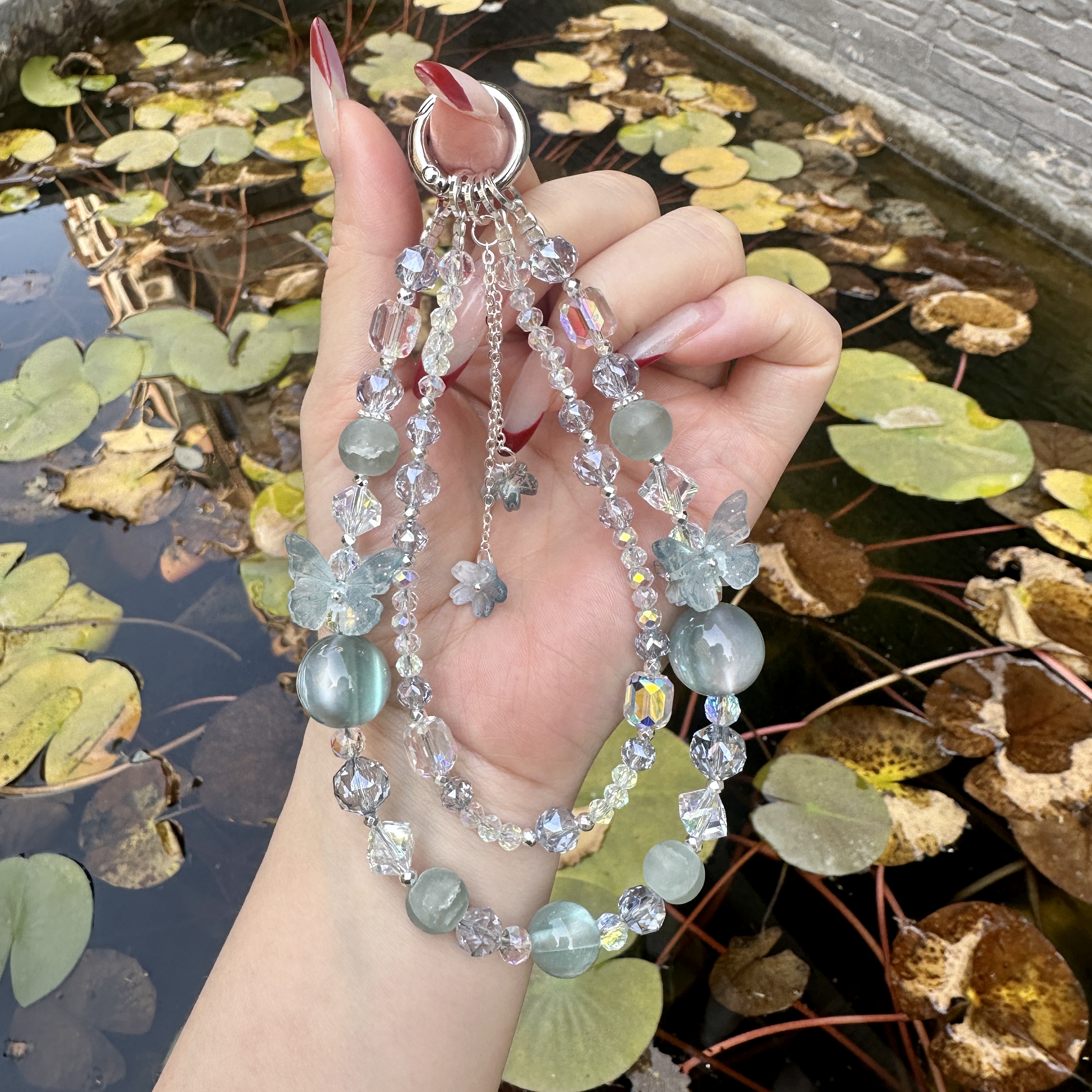 【薄荷碎冰】手机链饰品