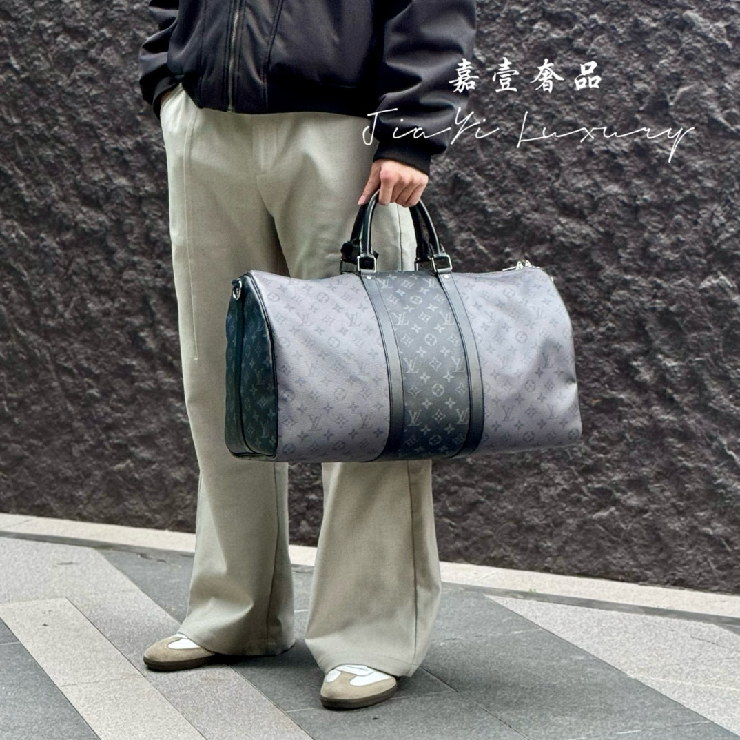 全新未使用 LouisVuitton/路易威登 嘉壹(6733)keepall50黑老花包