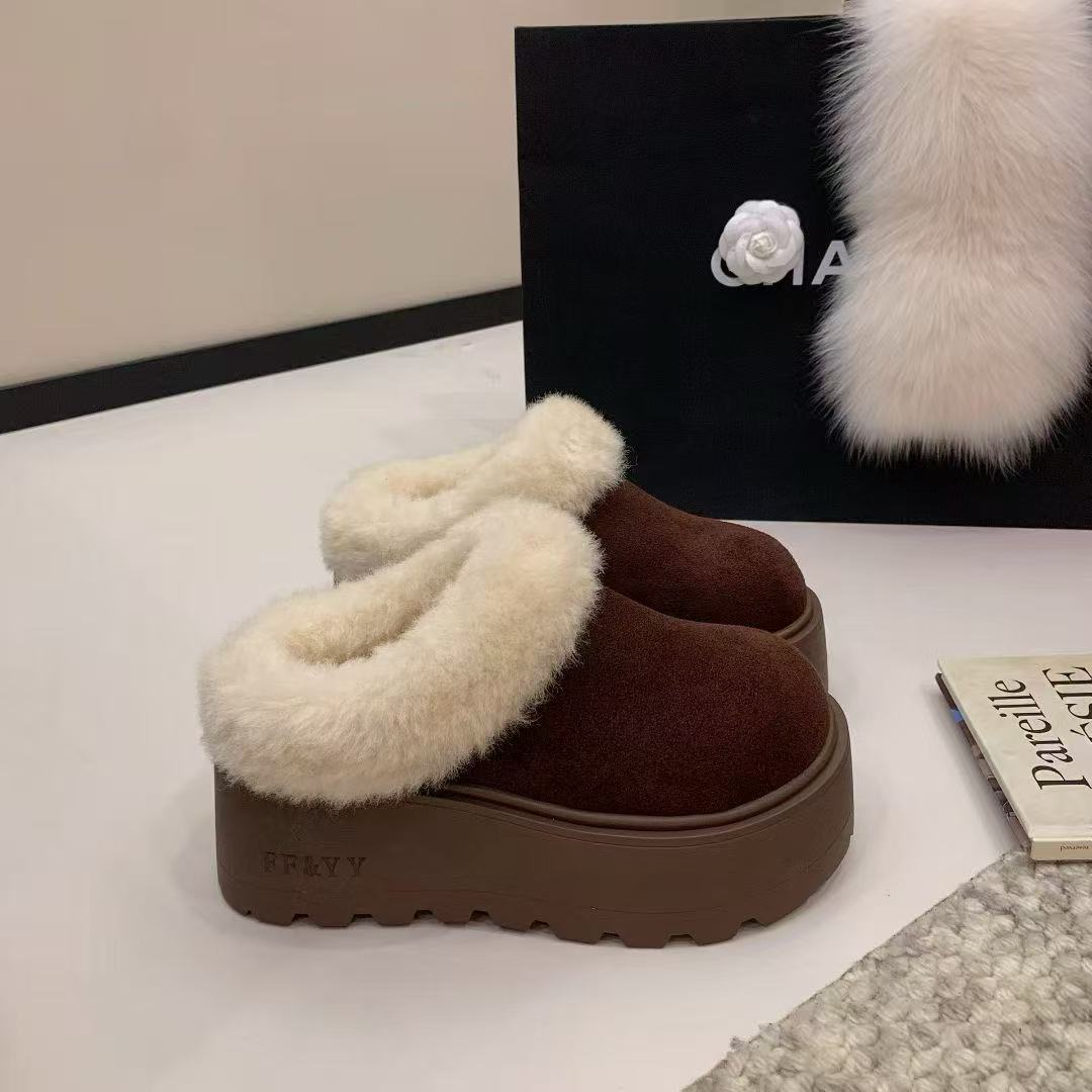  王姐专属-2025冬季新品厚底增高加绒雪地靴【珍-90199】