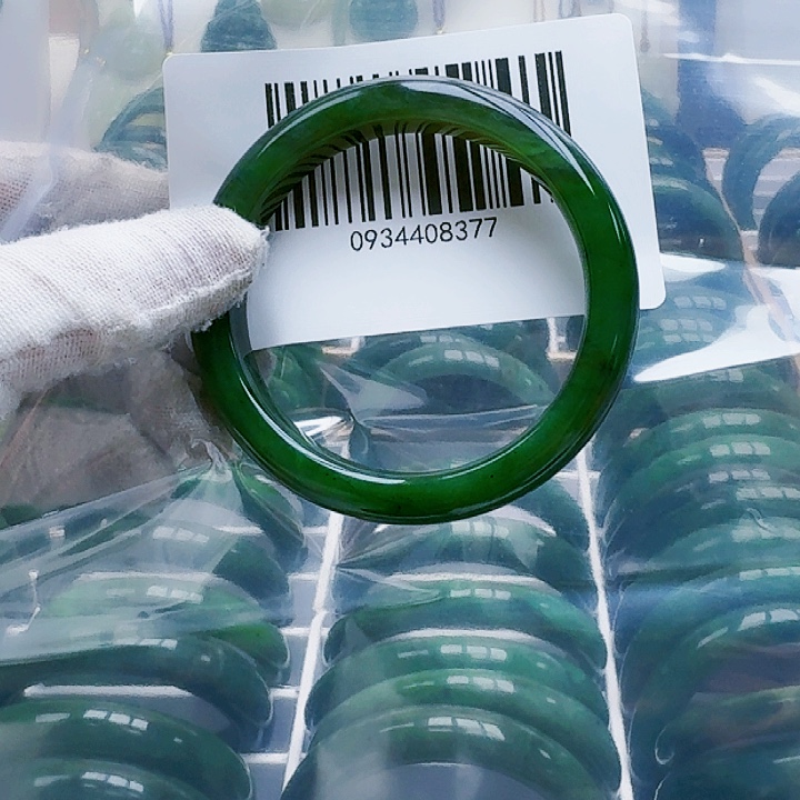 和田玉（碧玉）手镯未镶嵌55