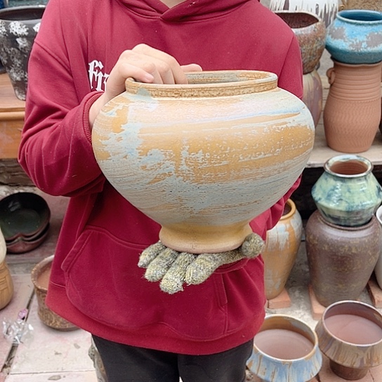 紫砂花盆高度20口径16