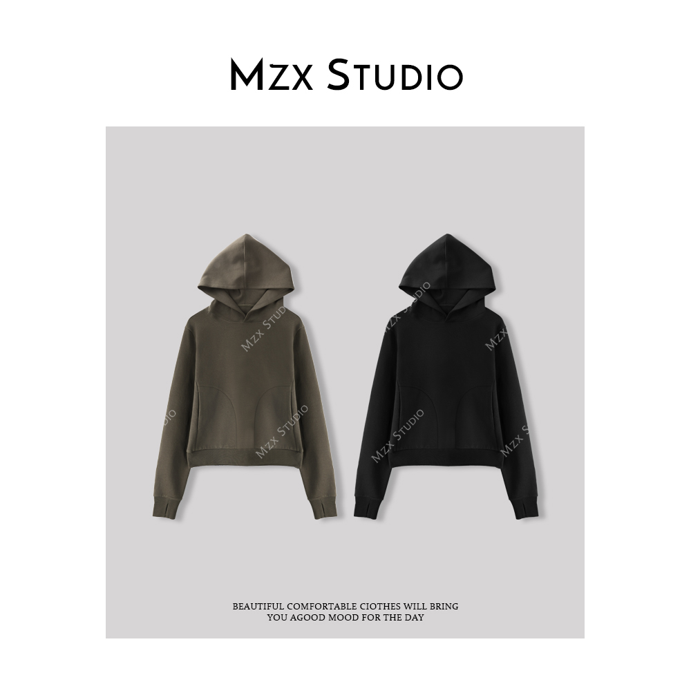 MZX 春季宽松长袖连帽卫衣SY7180-Y