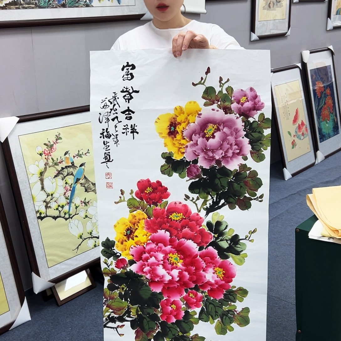 国画宣纸国画纯手绘作品