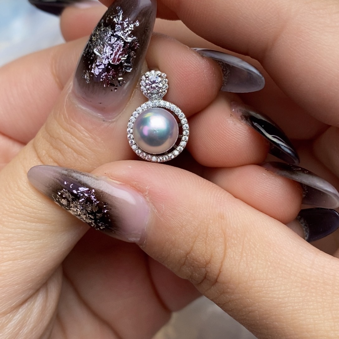 海水珍珠颈饰银S925镶嵌