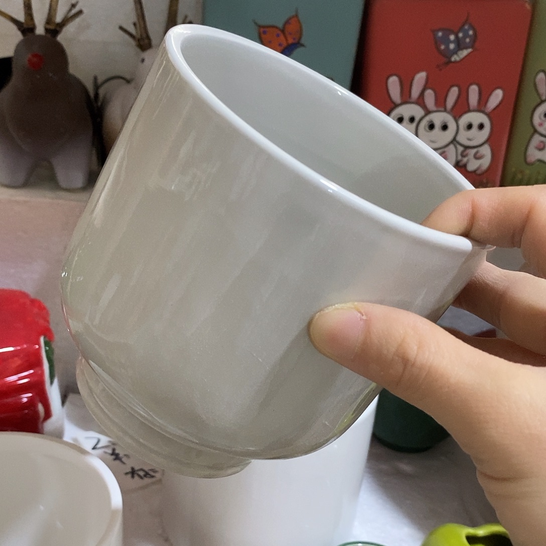 杯子陶陶盆有孔 瑕疵介意勿拍