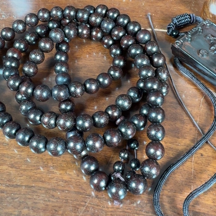 染料紫檀（血檀）手串