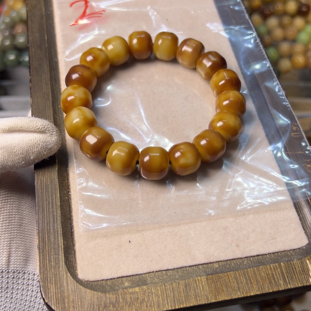 还***吧菩提根/象牙果手串2号虎皮汉堡卡14左右