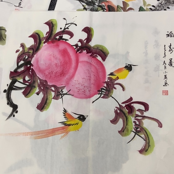 枕书斋 画心作品一幅