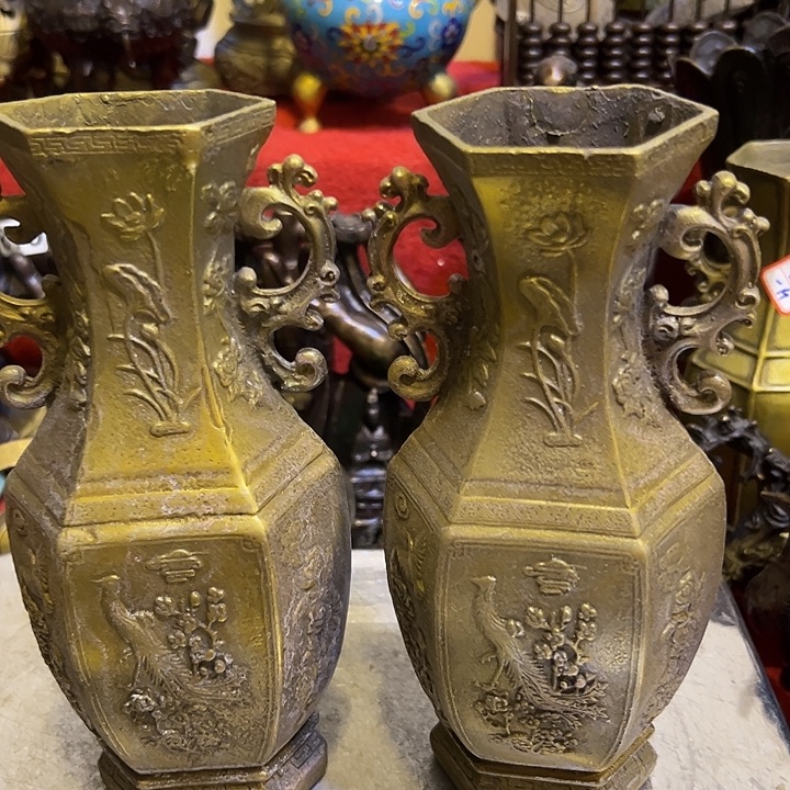 黄铜摆件，文房工艺品摆件