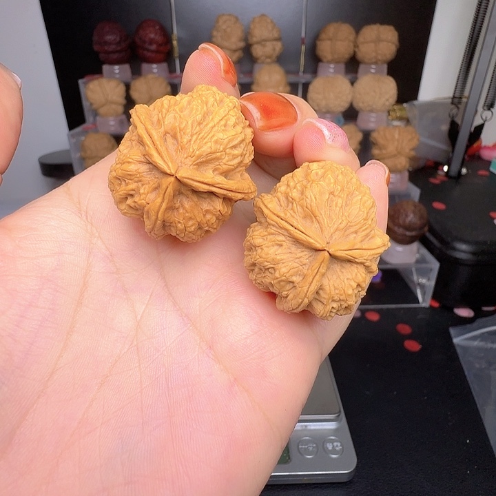 把件文玩核桃14号车33尺寸丁字三棱