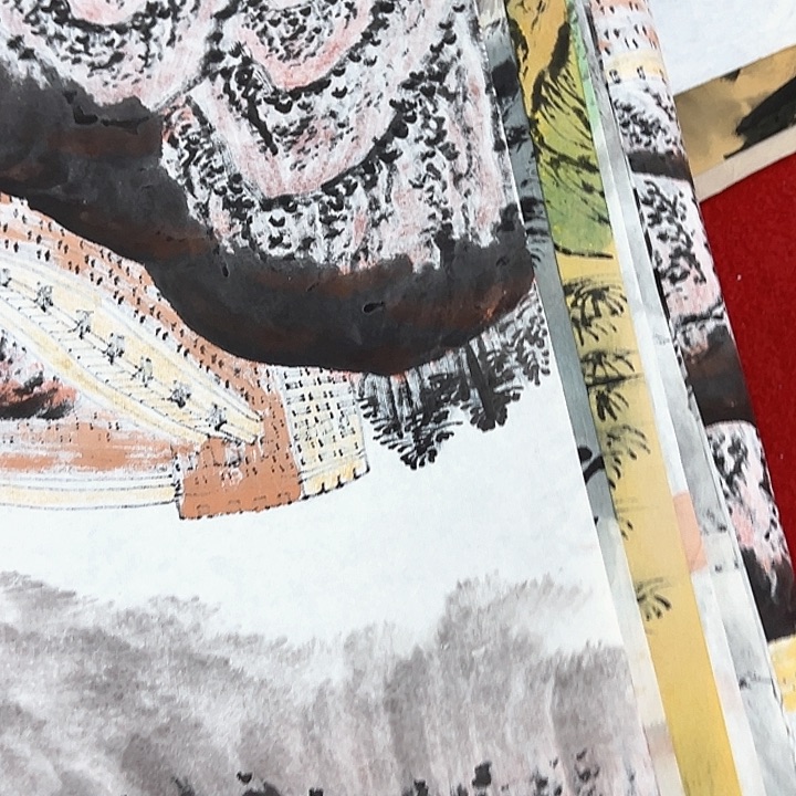 横款新*君十张小六山水打包