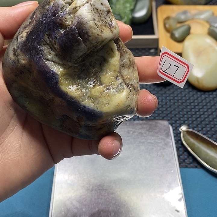 和田玉未镶嵌挂件127