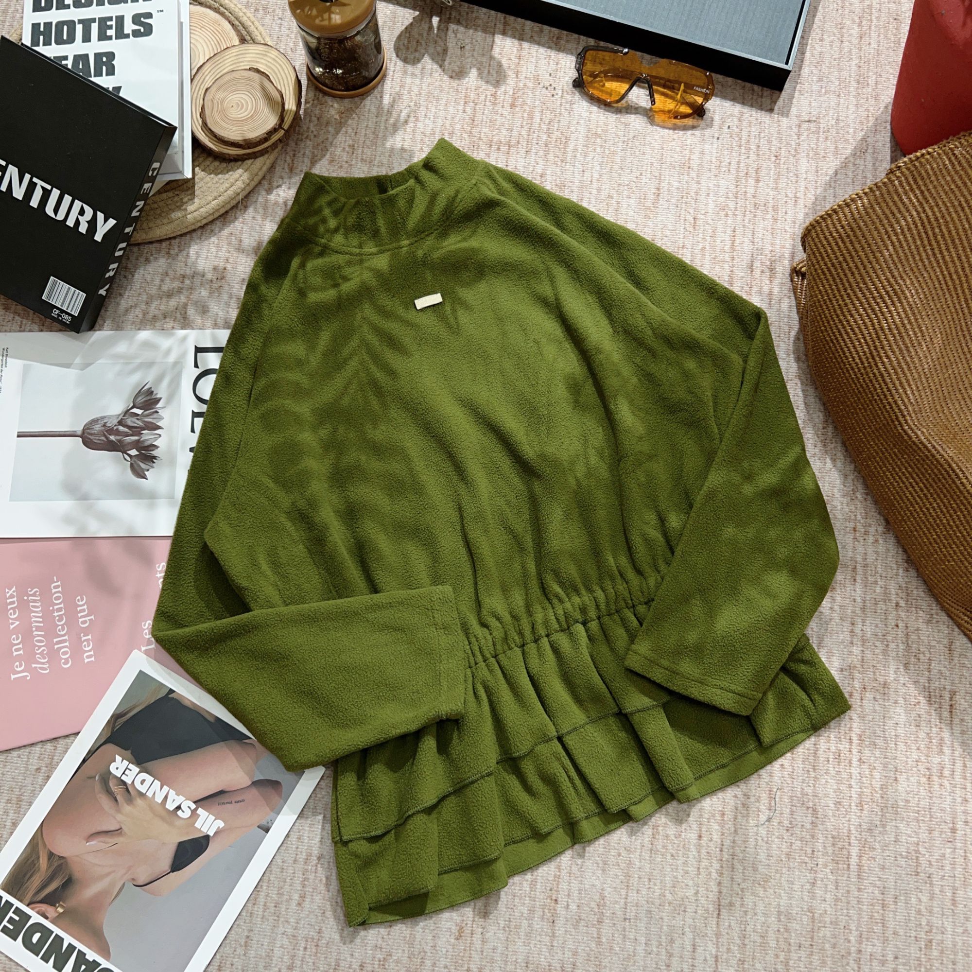 2025冬季新款休闲时尚纯色加厚卫衣1704