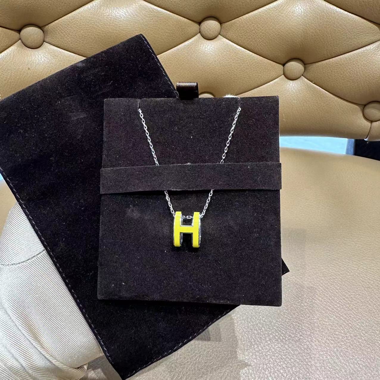 99新 Hermes/爱马仕 周年庆/爱马仕pop H系列糖果色项链/99新