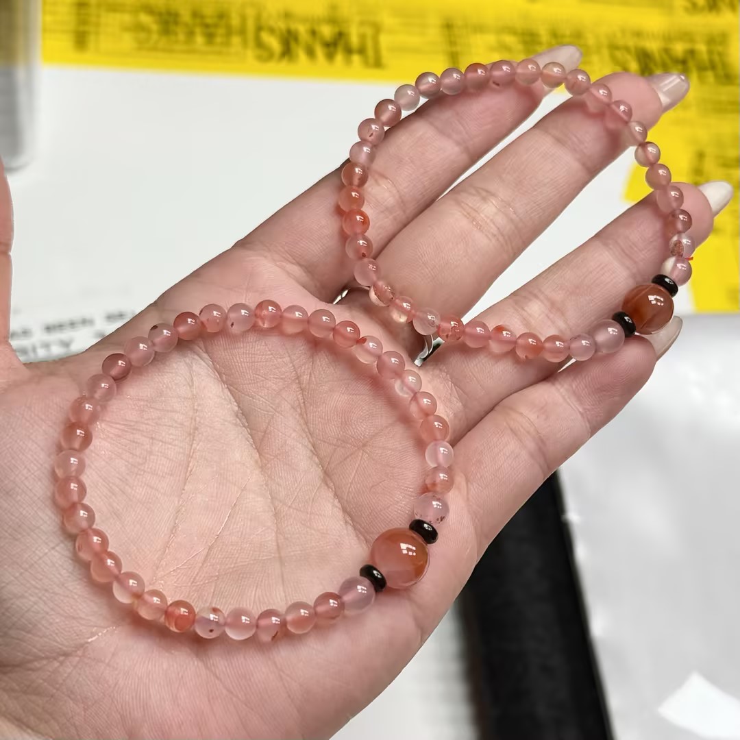 【CH】南红玛瑙DIY手串-约4mm（多样性发其一）