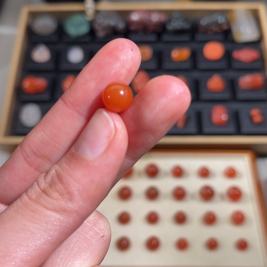 南红玛瑙未镶嵌配饰圆珠8.5