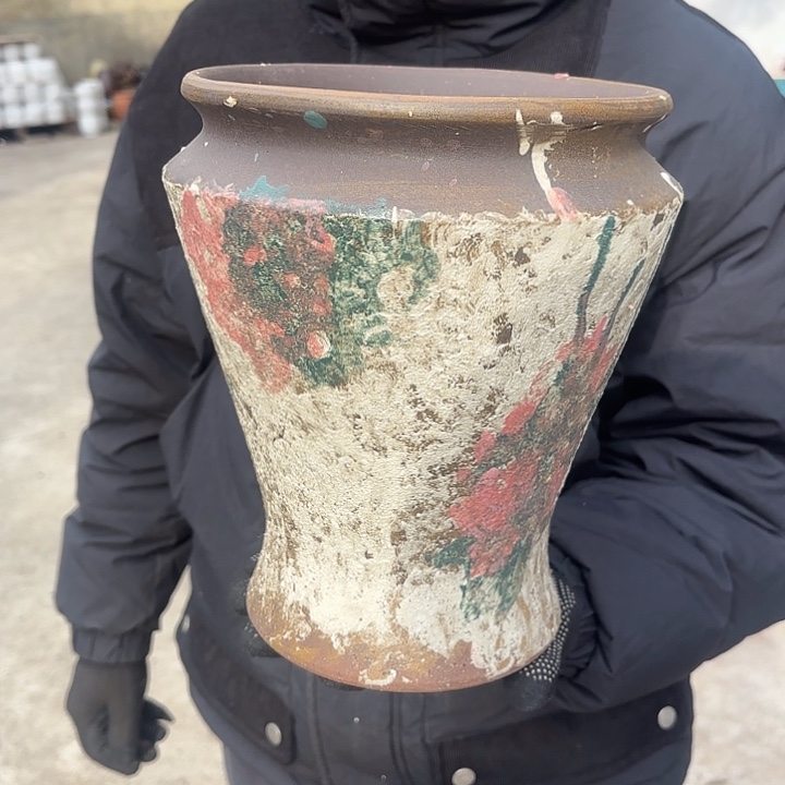 红陶油画口径20*26