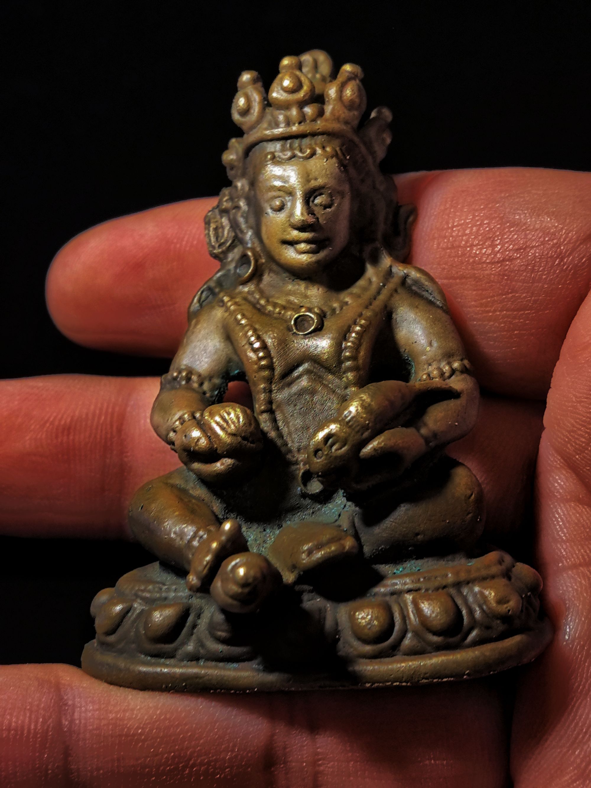 利马铜黄财神造像