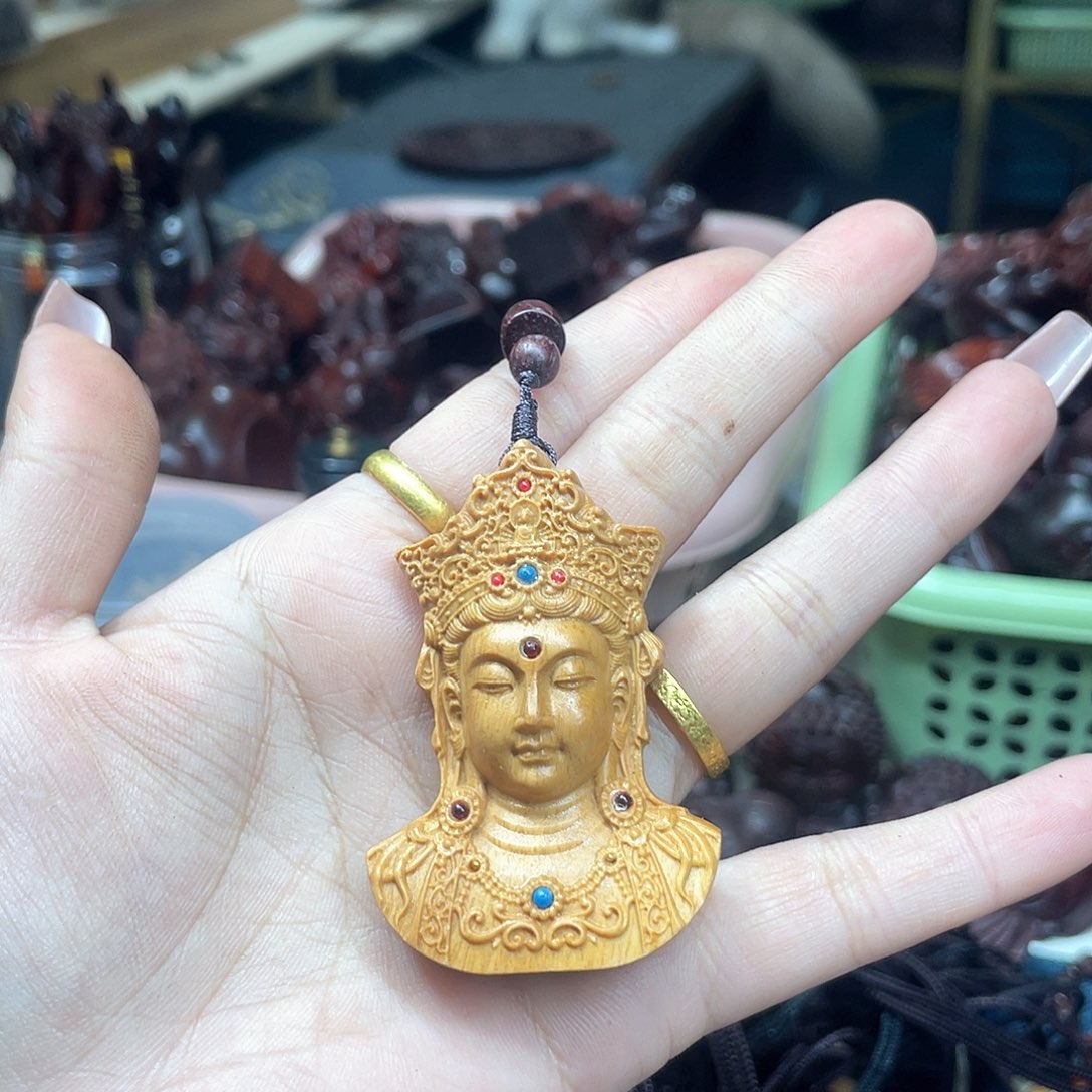 维腊木（绿檀）无事牌