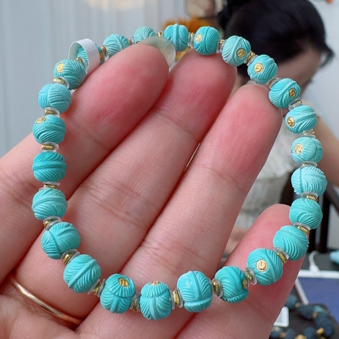 未镶嵌绿松石珠宝奇石