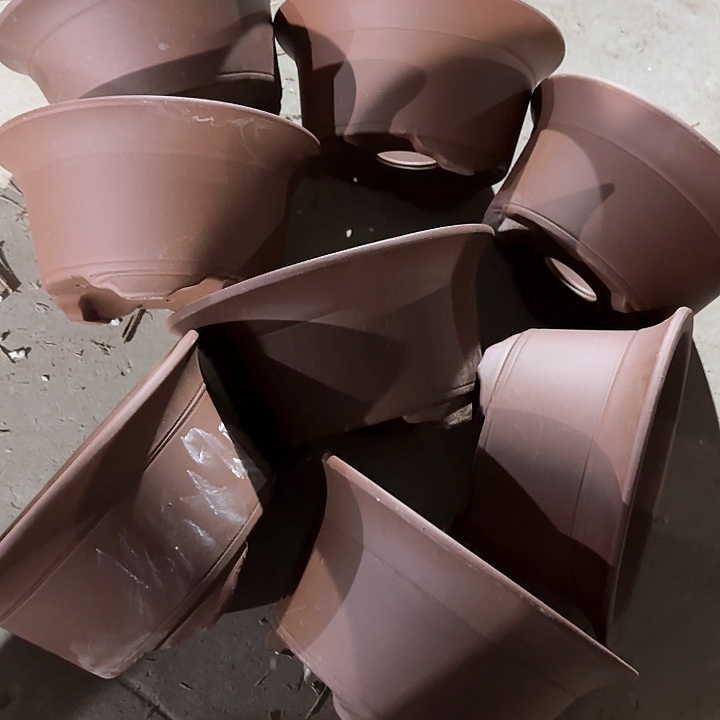 紫砂花盆100-8。 18.5-9.5