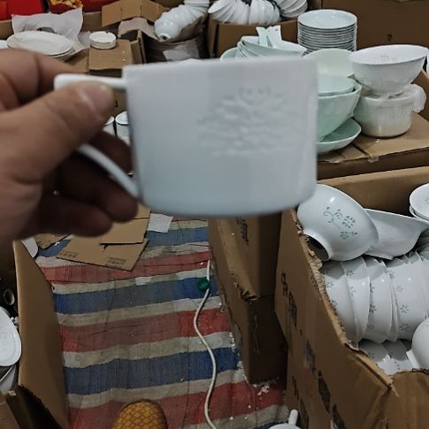 瓷玲珑咖啡杯3个微瑕疵