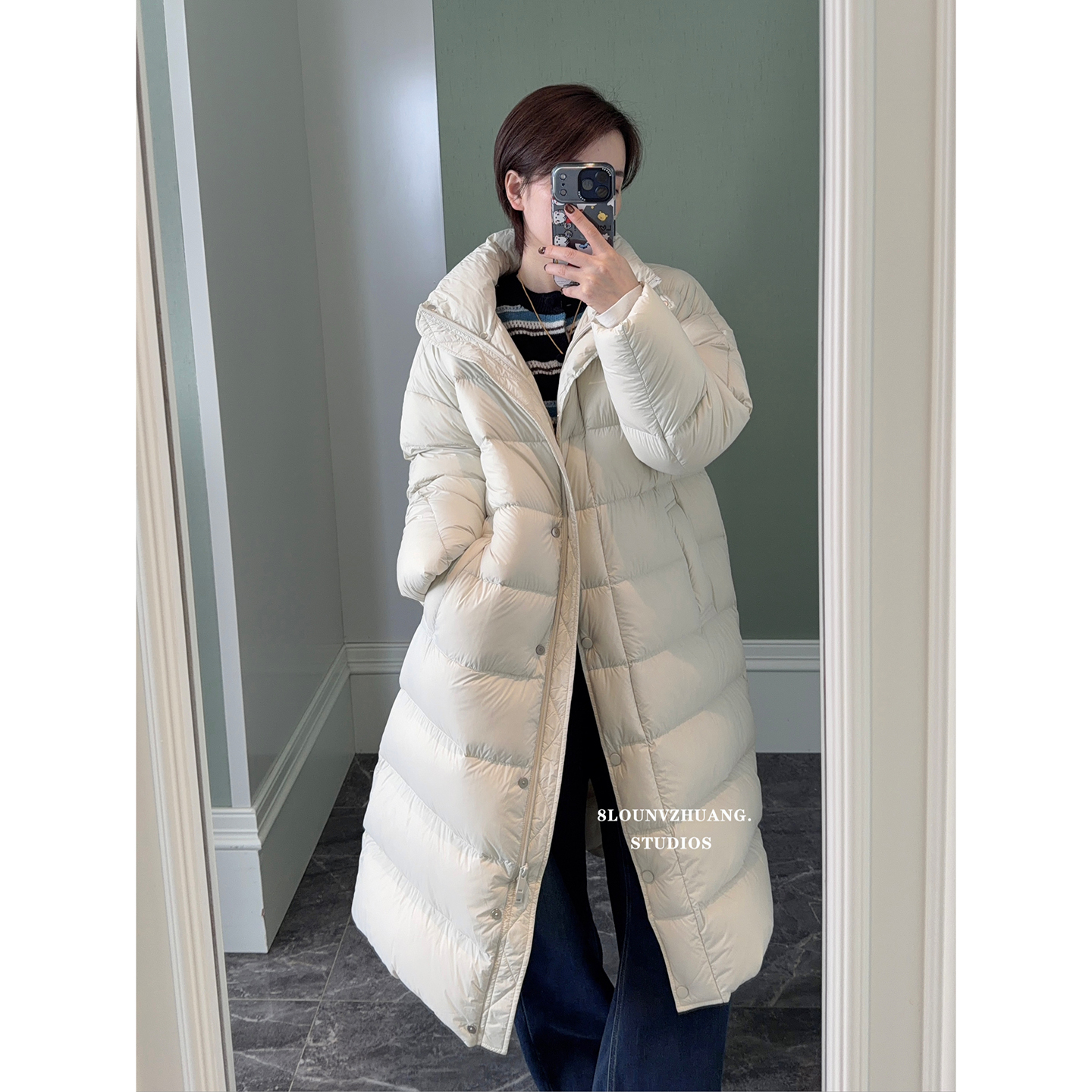 怕冷必入长款鹅绒服保暖过冬的羽绒服2025新款简约百搭不挑人黑色