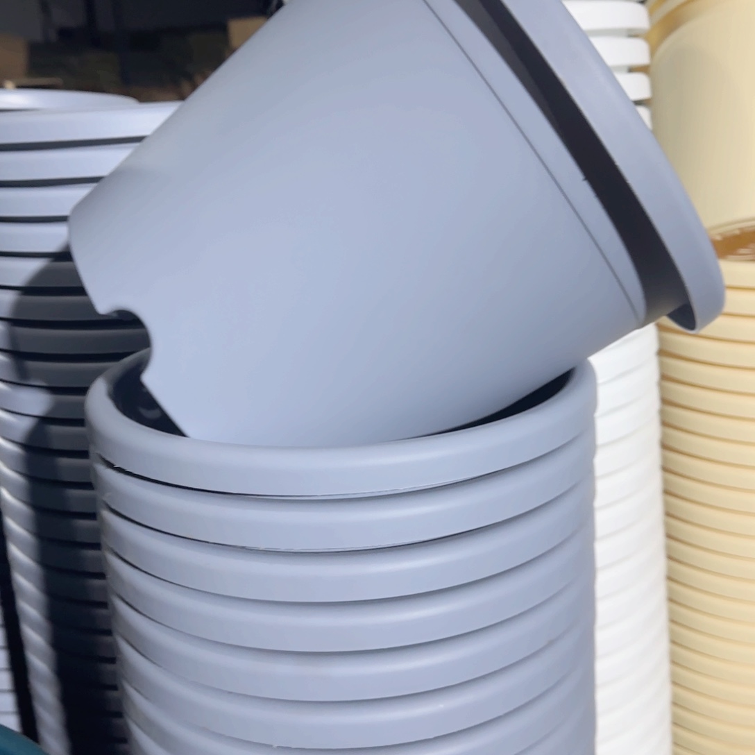 树脂四季盆5#无拖雾霾蓝6