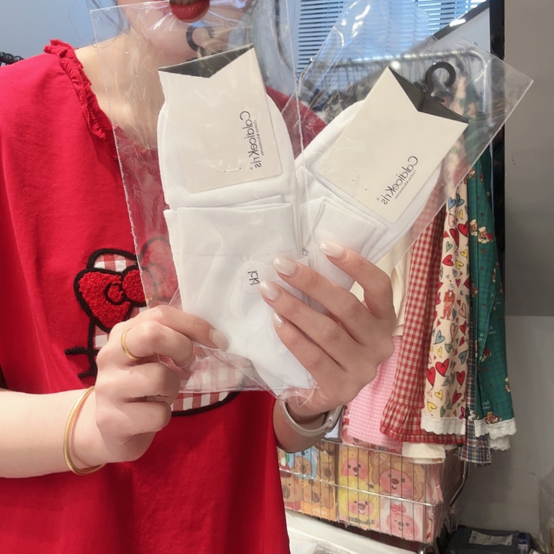 男士白色袜子白色2双