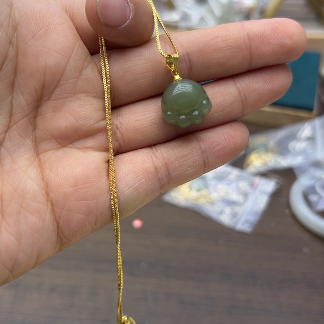 和田玉未镶嵌颈饰1775