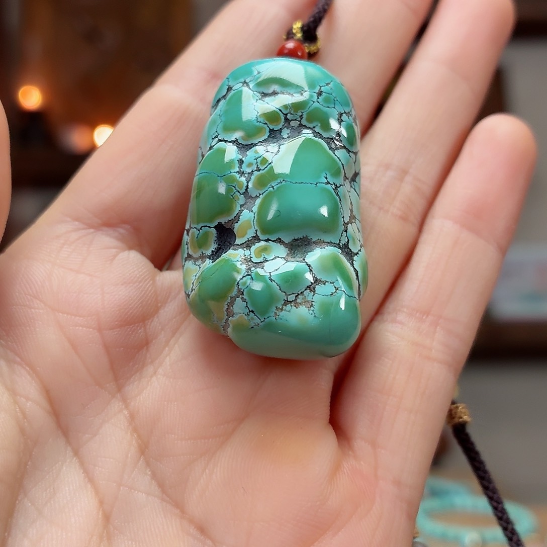 未镶嵌绿松石珠宝奇石M***鑫