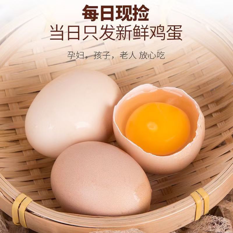 农家新鲜散养土鸡蛋笨鸡蛋现捡现发