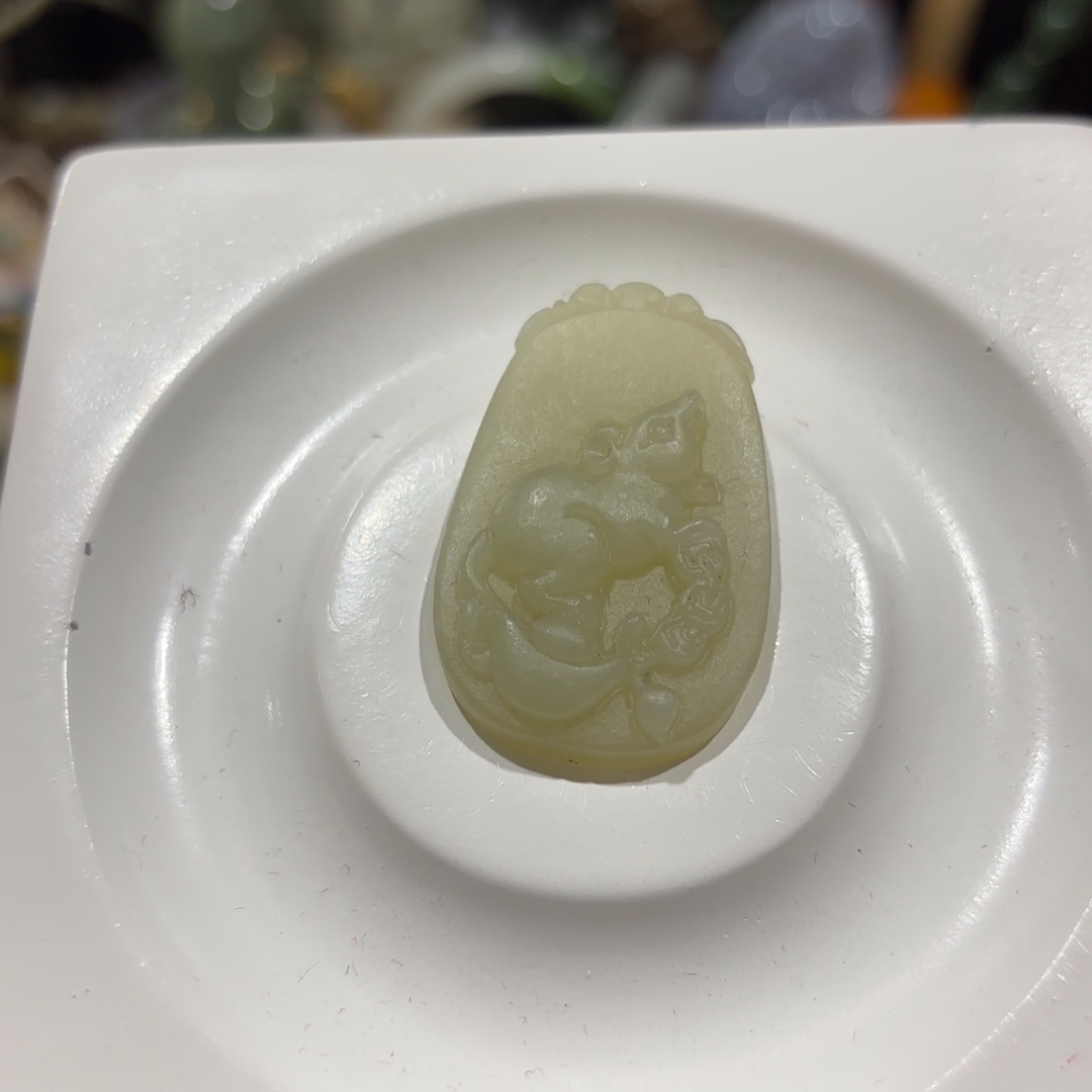 和田玉未镶嵌颈饰55992