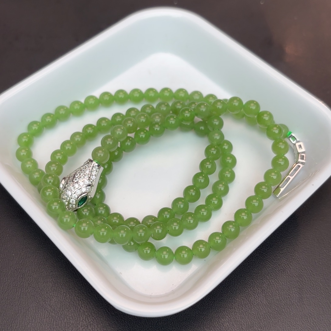 和田玉手串未镶嵌