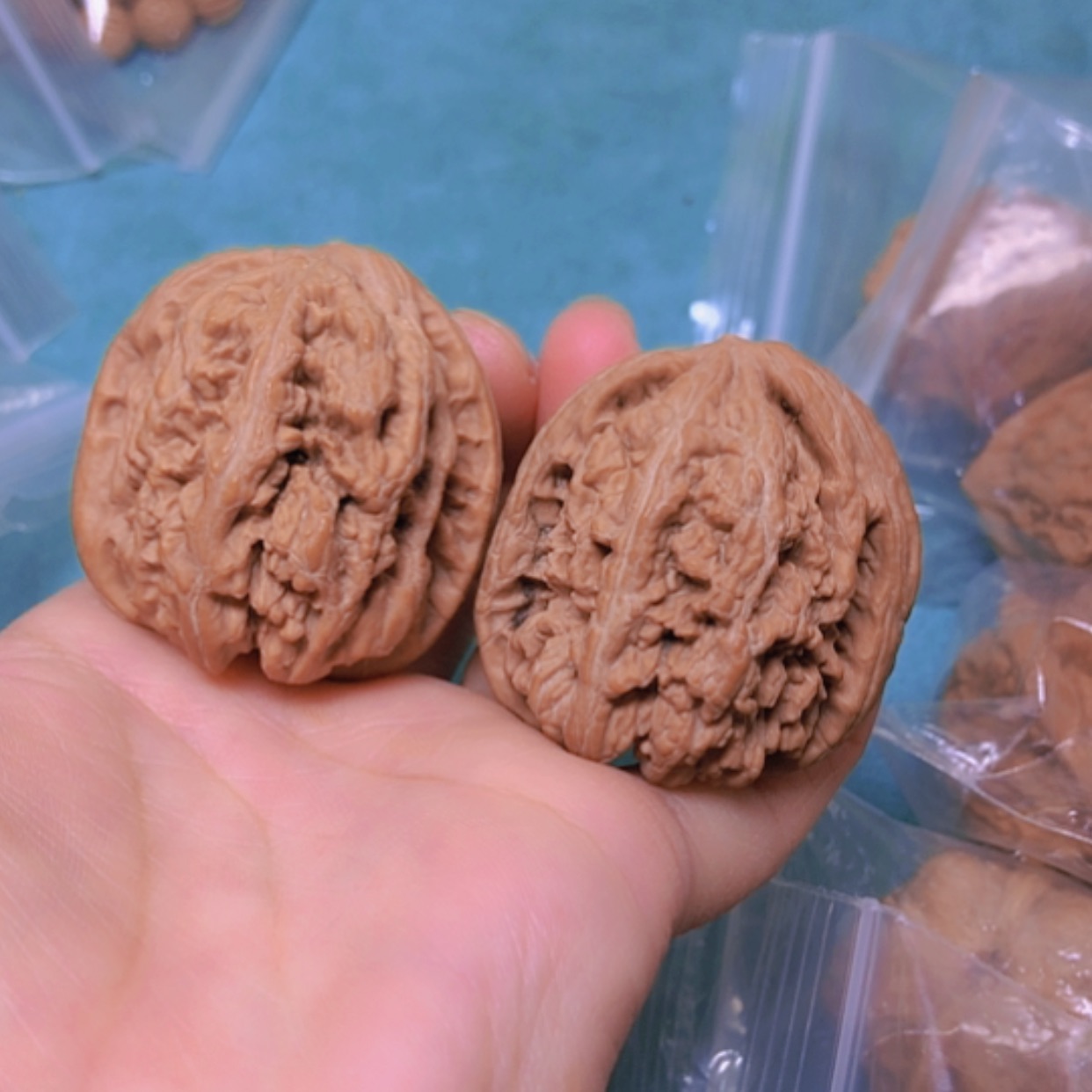 【闪购商品】摆件核桃40粗筋修尖