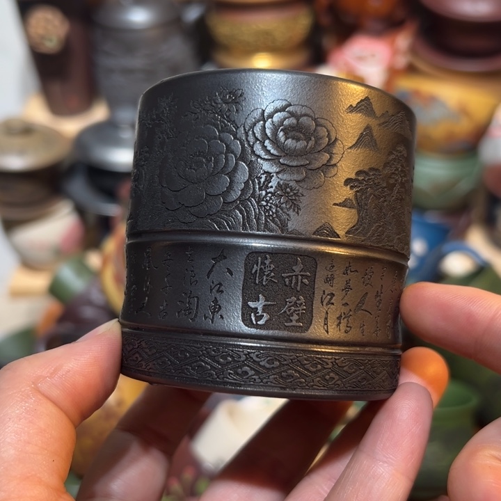 茶杯紫砂宜兴紫砂主人杯