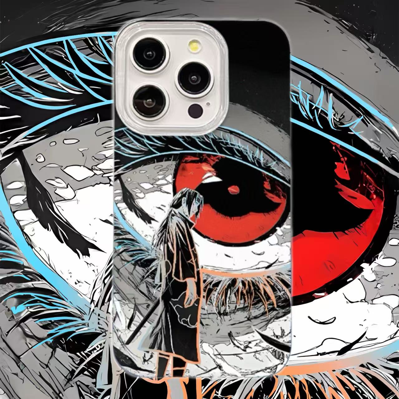 火影鼬眼睛-IMD羽纱壳适用于苹果华为小米OPPO耐磨防摔-手机壳