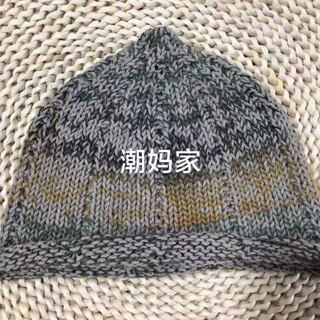 潮妈家手工彩线卷边小礼帽（手工裸装）同色系随机发