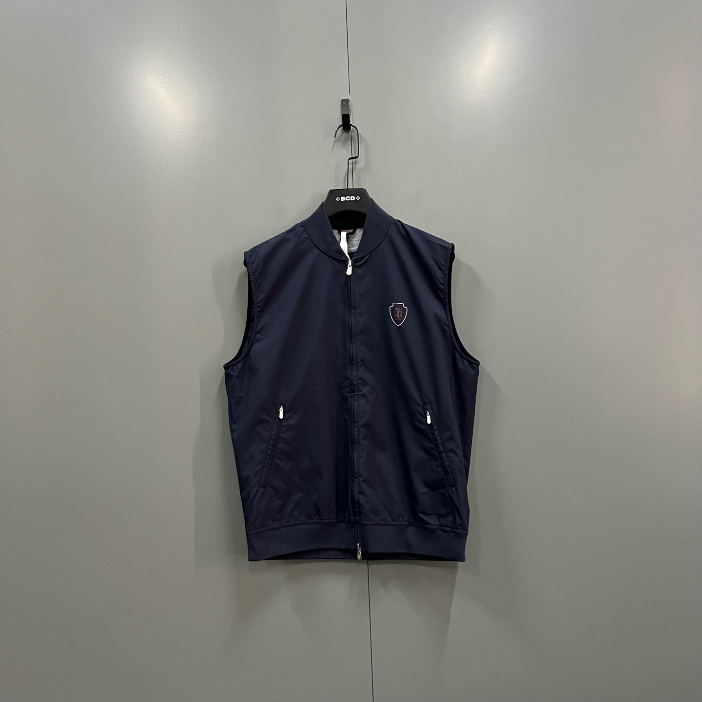 99新 maje y16 徽标贴片拉链无袖马甲 M 016981