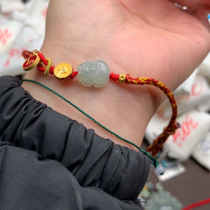 【闪购商品】翡翠手绳银S925镶嵌一