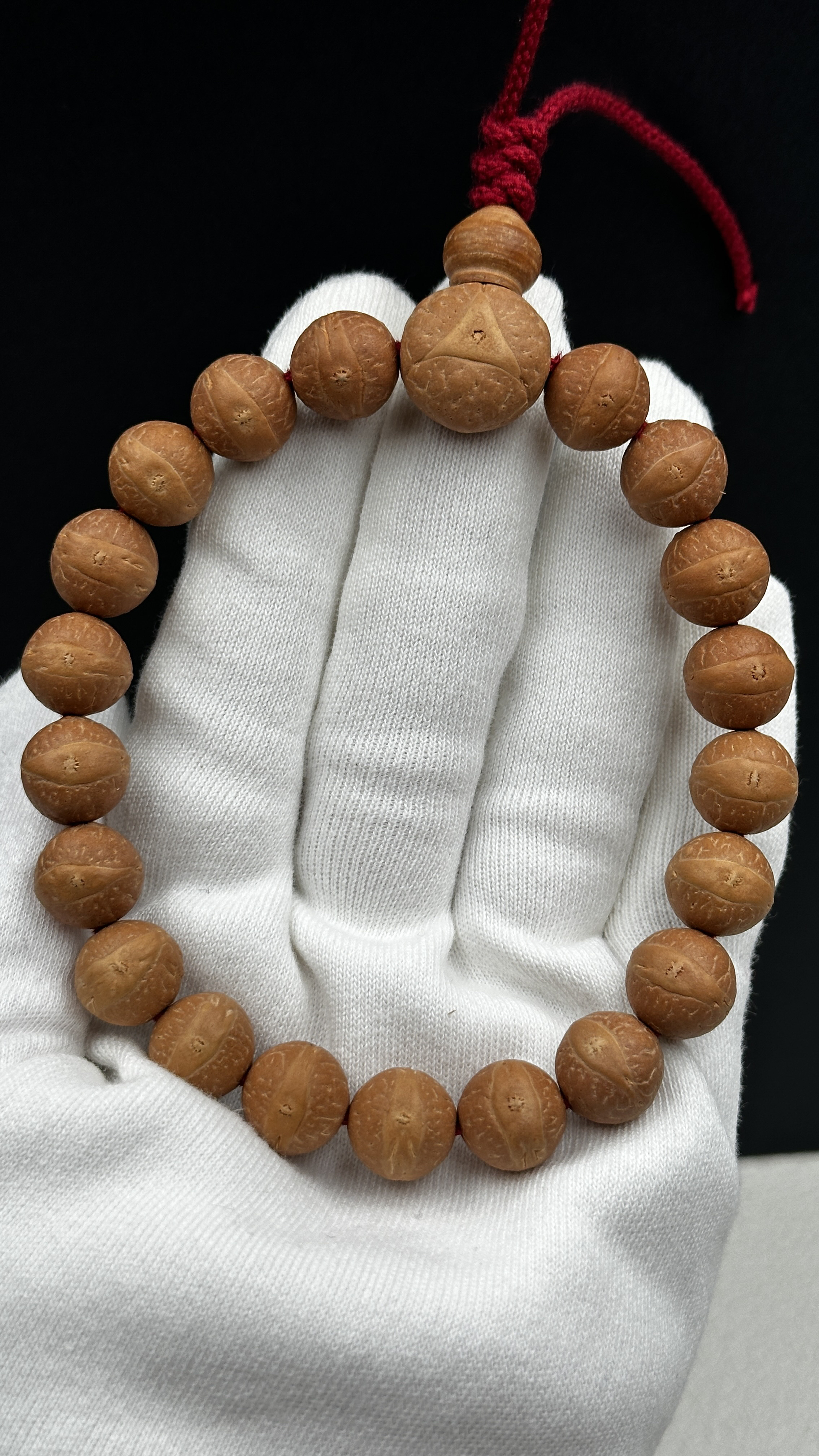 【尼泊尔凤眼菩提】12.5mm同树单仓手串，一月红系列，油性足，密度高