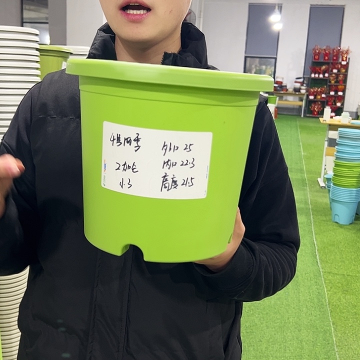 特价4号口25高21.5果绿色8只无托