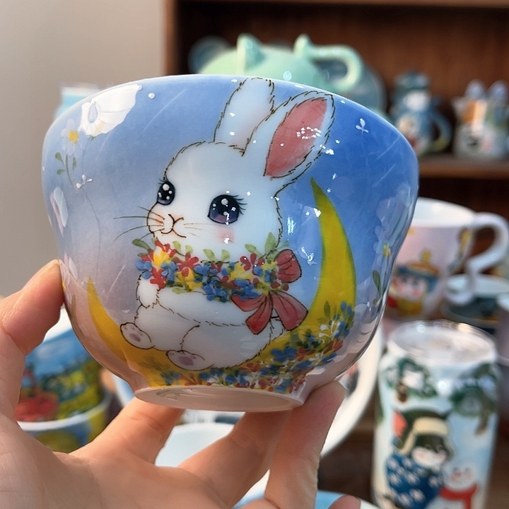 陶景德镇釉下手绘陶瓷 