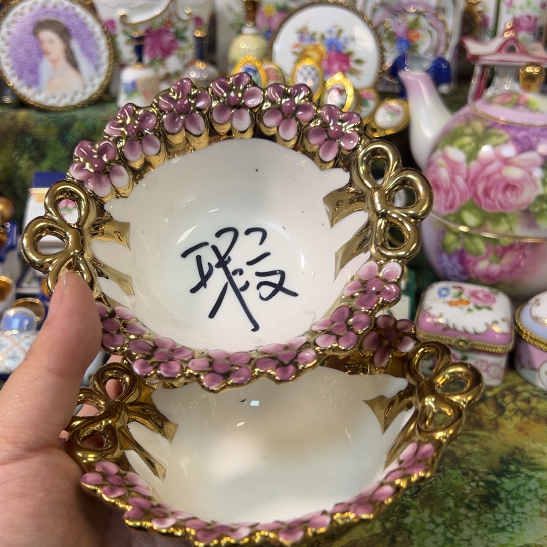 摆件鹿与海陶瓷家居用品有限公司瑕疵慎拍2个